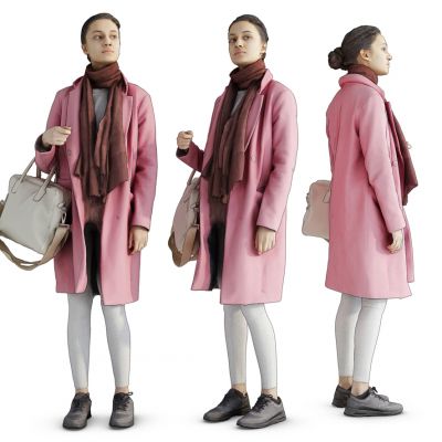 现代都市生活女士人物