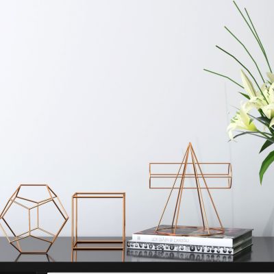 现代几何铁艺饰品摆件