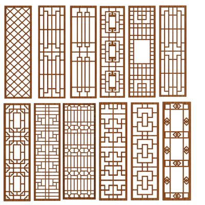 新中式屏风花格