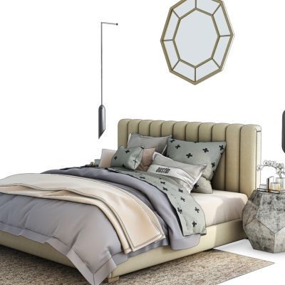 现代床组合
