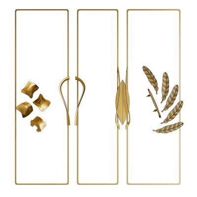 新中式把手树叶