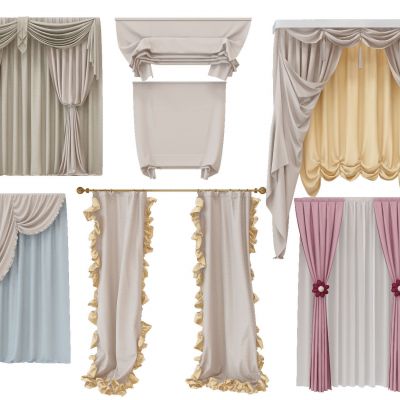 欧式窗帘组合
