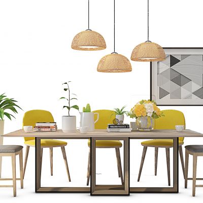 北欧简约餐桌椅组合