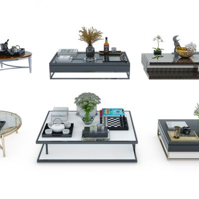 现代茶几摆件组合