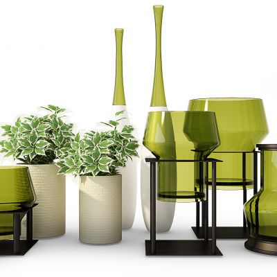 现代花瓶陈设品组合