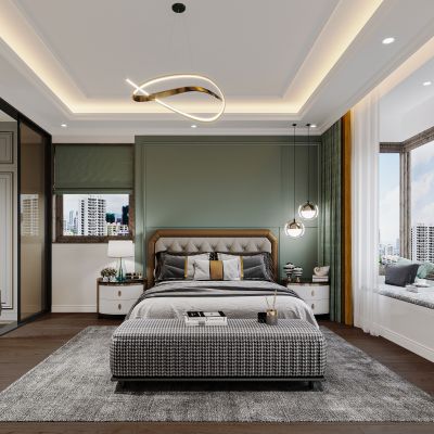 现代卧室