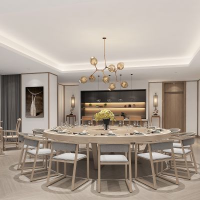 新中式餐厅包厢