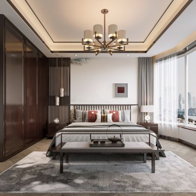 新中式卧室