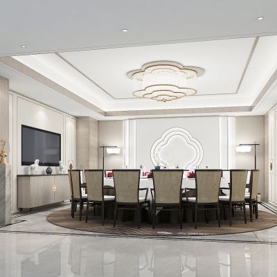 新中式餐厅包厢