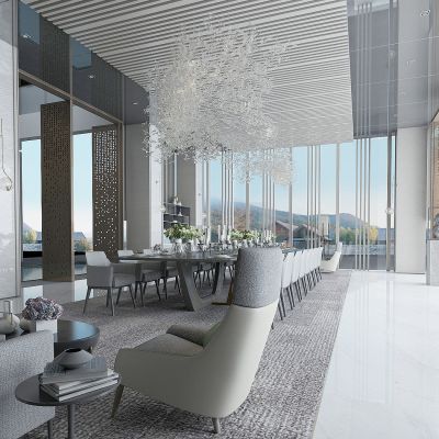 新中式别墅餐厅