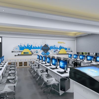 现代电脑教室 实训教室