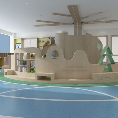 现代幼儿园游乐场