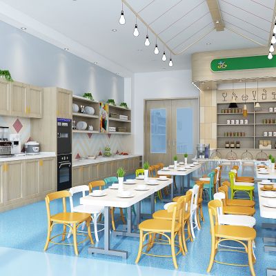 现代幼儿园食堂