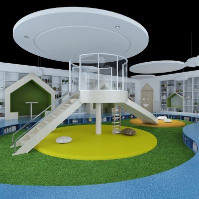现代幼儿园游乐场