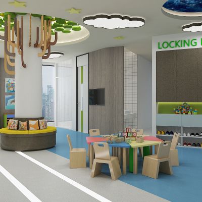 现代幼儿园活动室