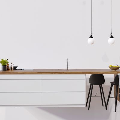 现代简约厨房吧台