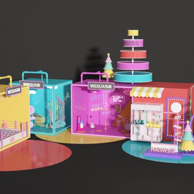 彩色美陈  展示  装饰