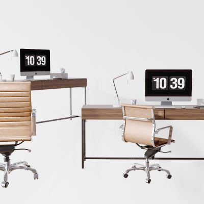 现代简约书房办公书桌