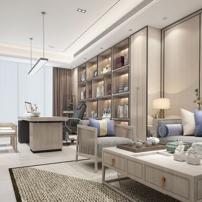 新中式总经理办公室