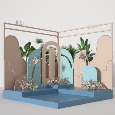 美陈  装饰  合影区