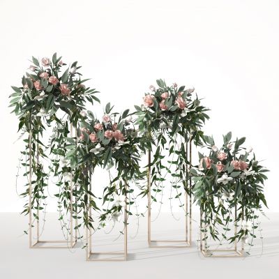 绿植组合  花架