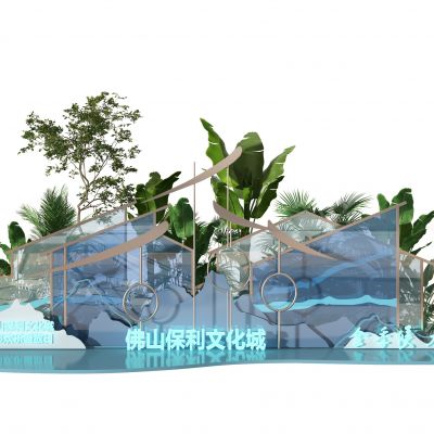 中式美陈  植物景观  展示