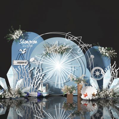 花艺  美陈  合影区