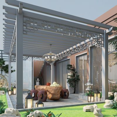 新中式别墅露台