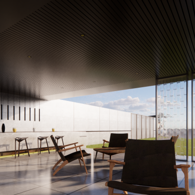 新中式景观廊架