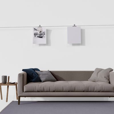 北欧简约双人沙发茶几组合