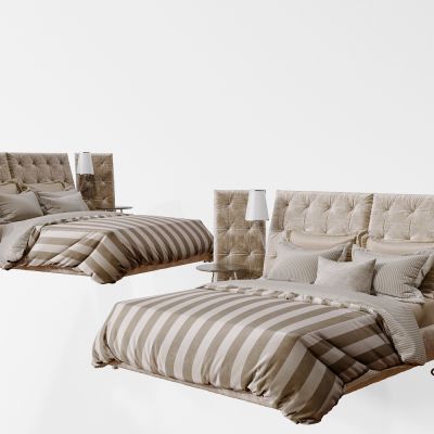 北欧简约双人床