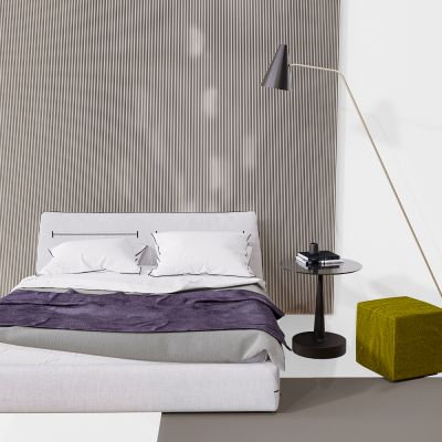 现代简约卧室床