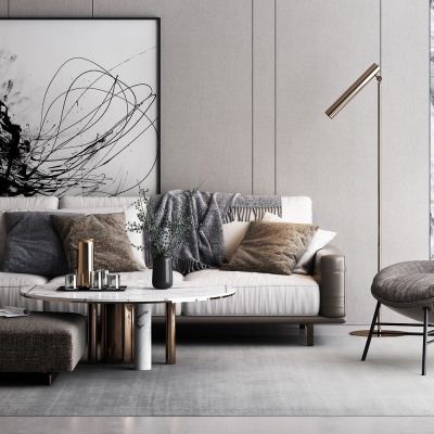 现代沙发茶几组