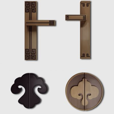 新中式门把手组合