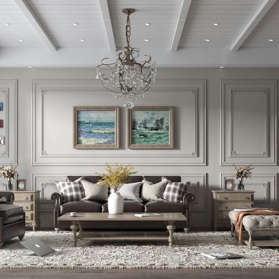 美式客厅
