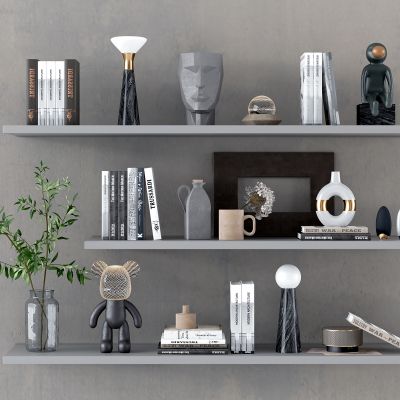 现代装饰品摆件 书籍书本 工艺品 花瓶 