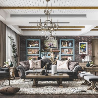 美式客厅
