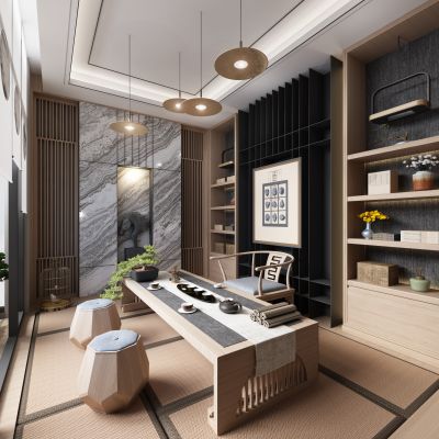 新中式榻榻米茶室
