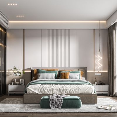 现代卧室