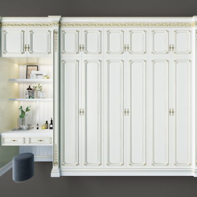 法式欧式轻奢描金衣柜