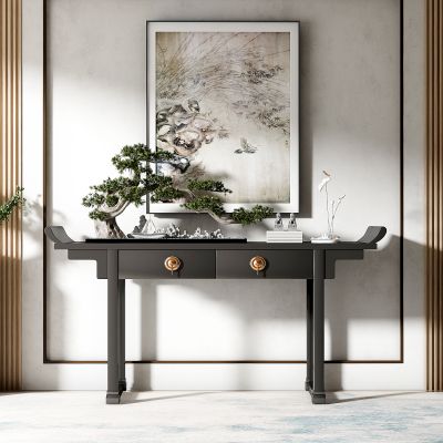 新中式风格端景条案