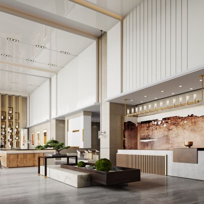 新中式售楼处大堂