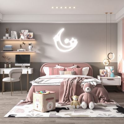 现代儿童房女孩房