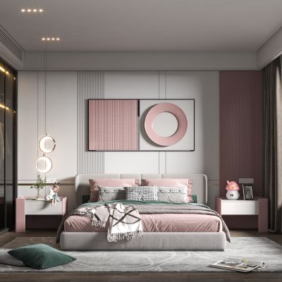 现代儿童房女孩房