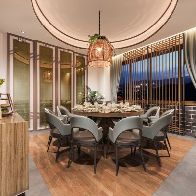 新中式餐厅包间