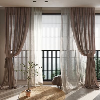 现代布艺窗帘