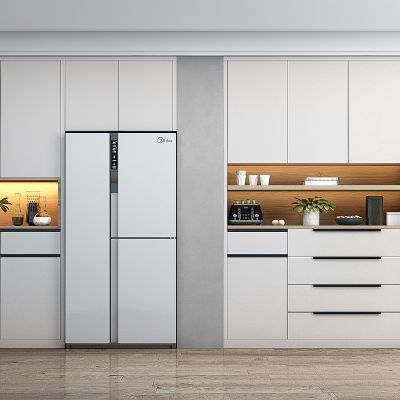 现代酒柜冰箱组合