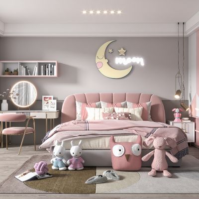 现代儿童房女孩房