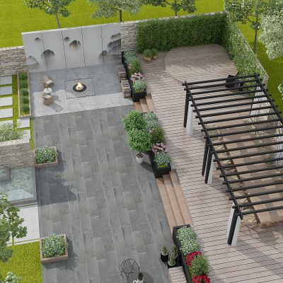 现代别墅庭院景观