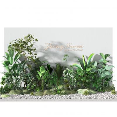 现代植物堆  植物墙